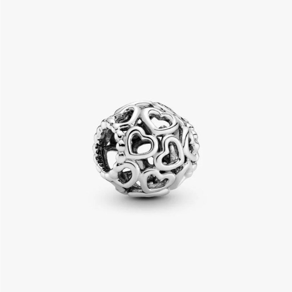 Pandora Sterling Silver “Hearts All Over” Bracelet Charm